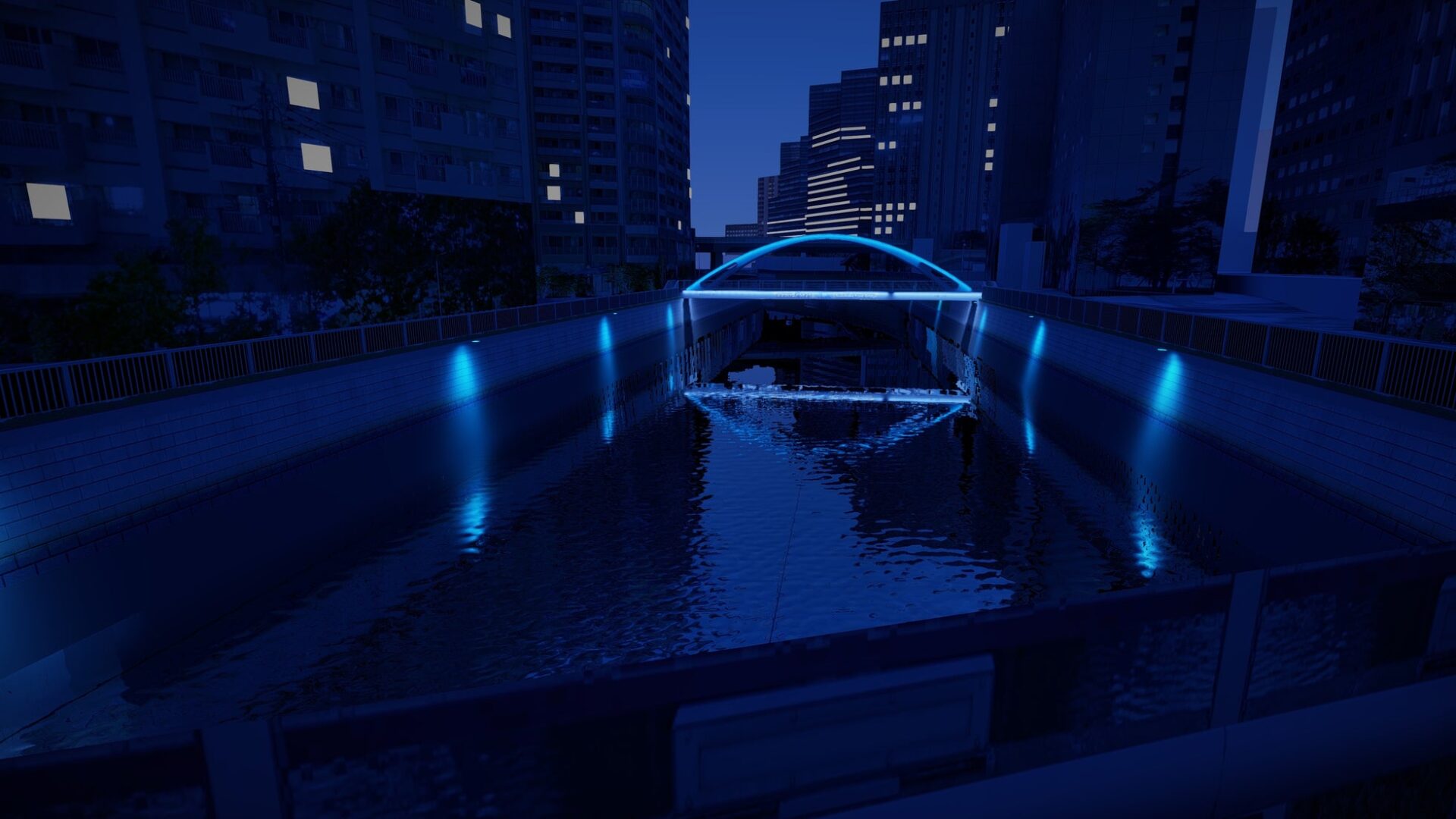 パナソニック、品川区「鈴懸歩道橋」で特別ライトアップを実施|参加型イベント「YOI-iro ~光の短冊~」