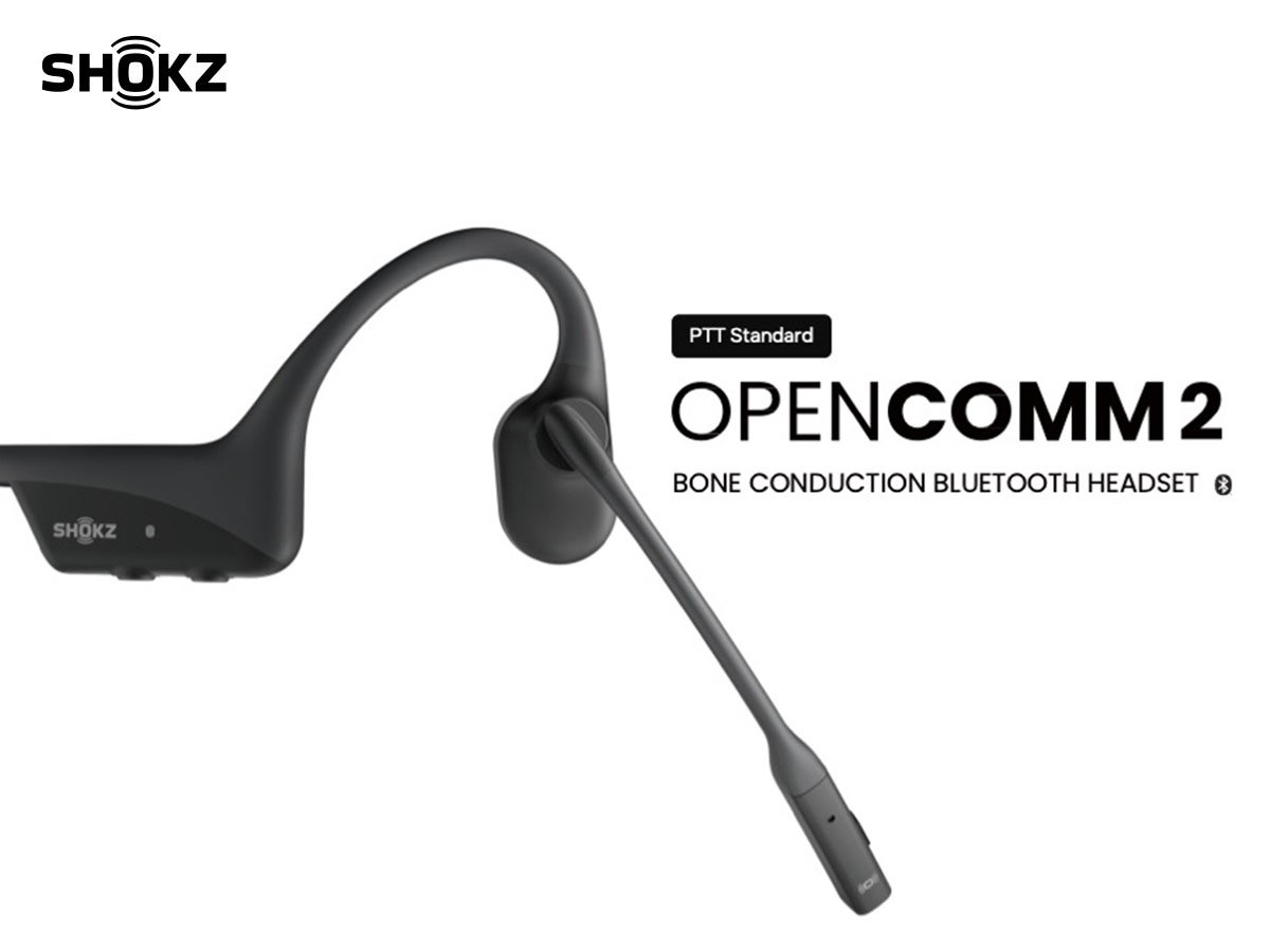 フォーカルポイント、法人向け骨伝導ヘッドセット「Shokz OpenComm2 PTT Standard」を発表 - 画像1