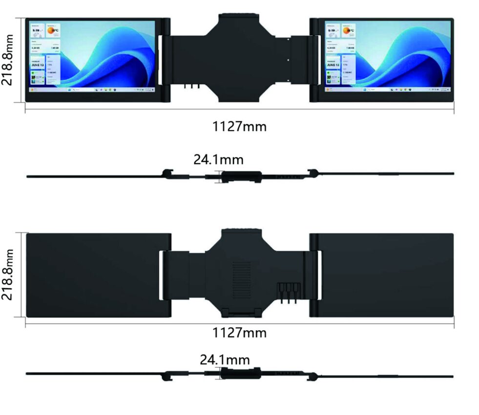 ソースネクスト、ノートPCを3画面化する拡張ディスプレイを発表 - 画像8