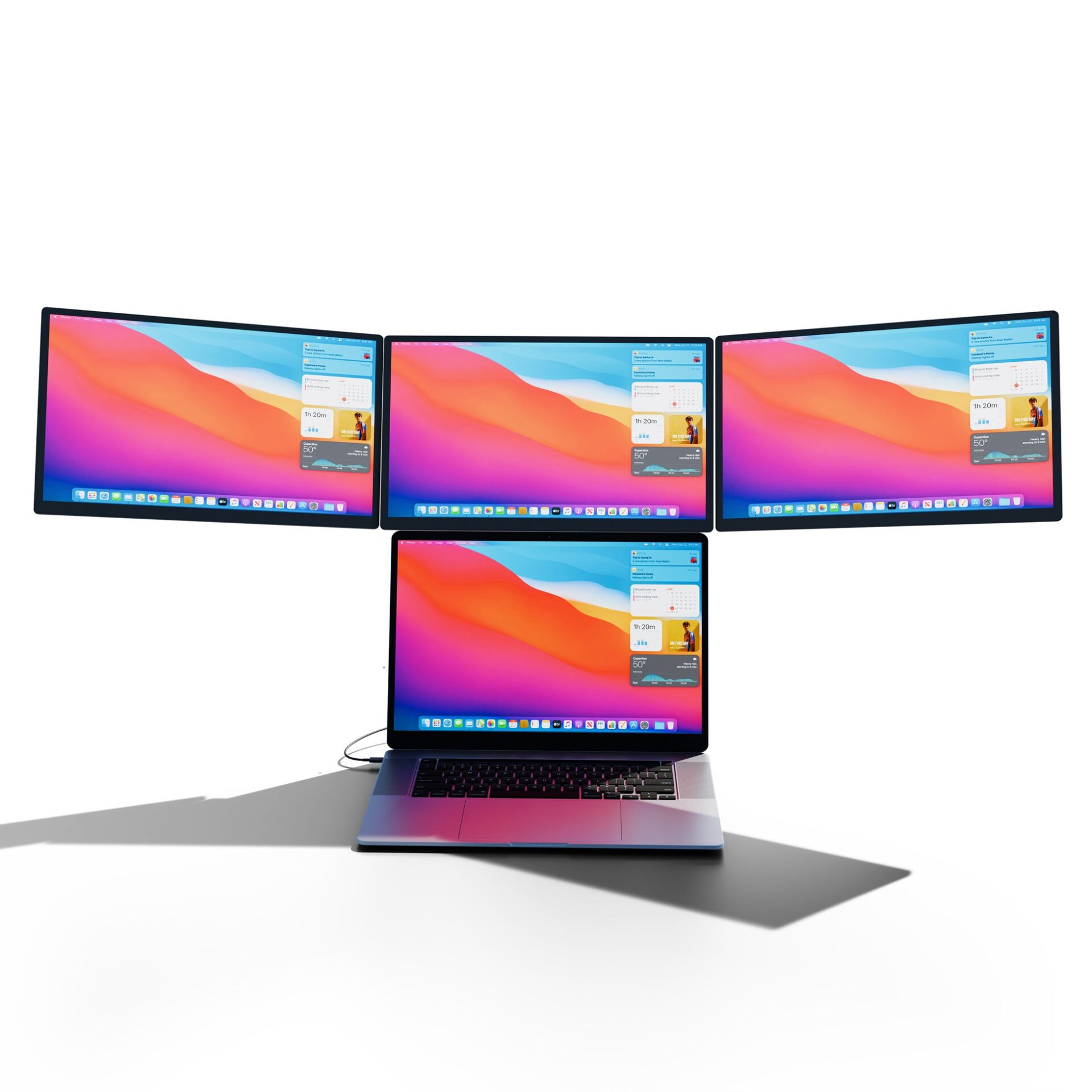 ソースネクスト、最大5画面を実現する「DIGI+クアッドディスプレイシステム」をMakuakeで発売|Makuakeでの応援購入プラン
