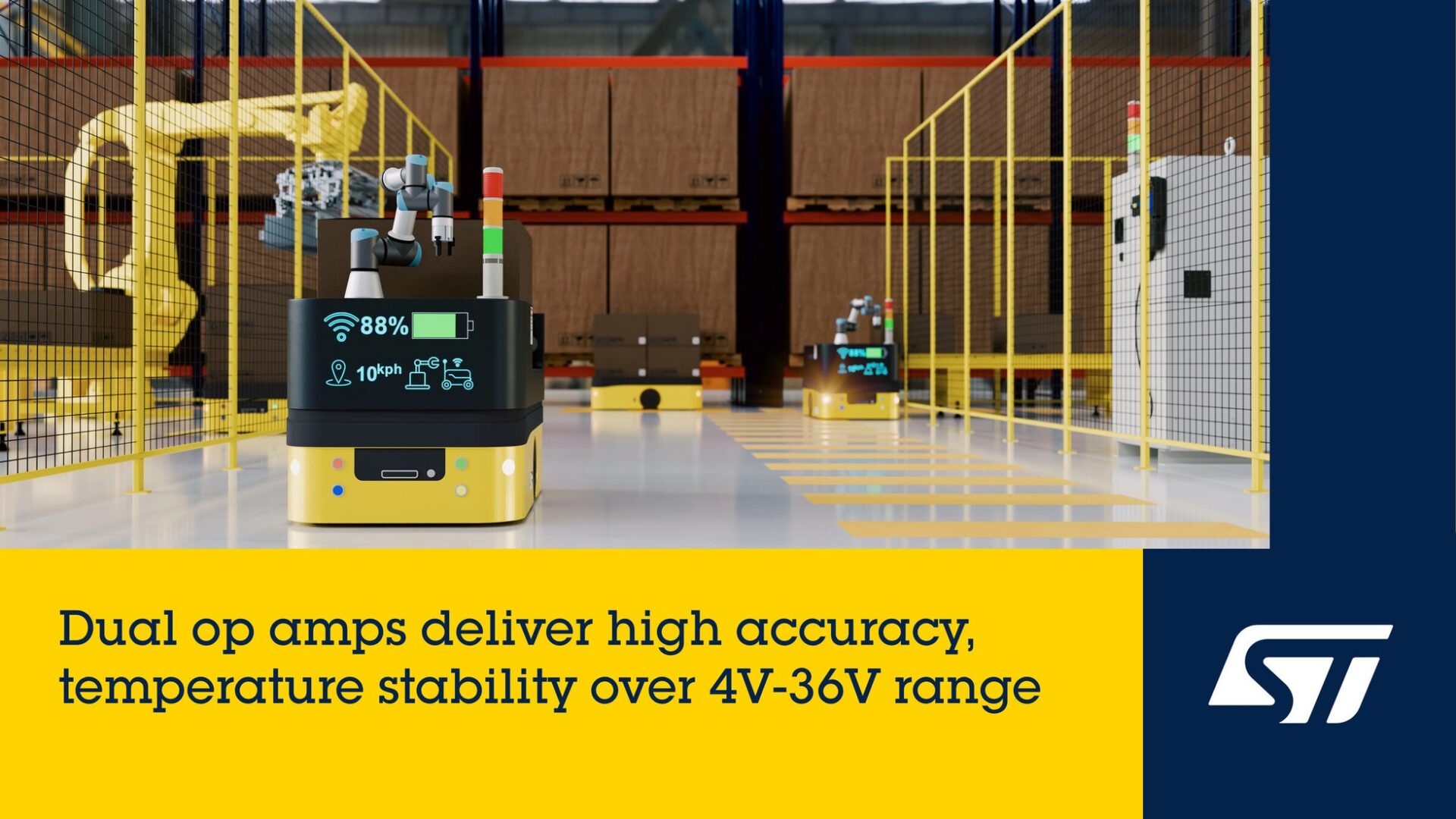 STマイクロ、4V〜36V対応の高精度オペアンプ「TSB192」を発表 - 画像1