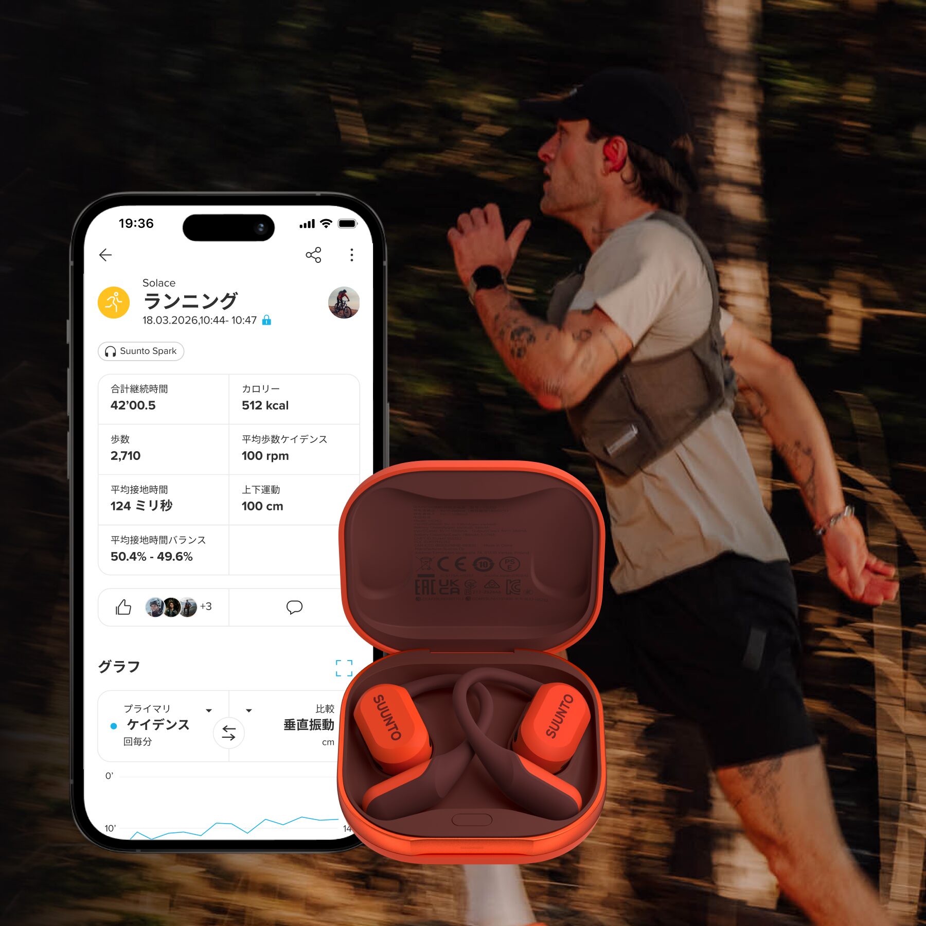 スント、ランニング分析機能搭載のオープンイヤー型イヤホン「Suunto Spark」を発表 - 画像5