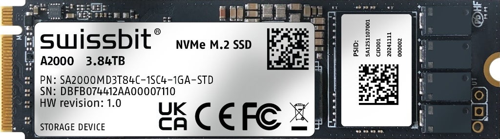 スイスビット、高信頼・高性能な産業用PCIe SSD「A2000シリーズ」を発表 - 画像1