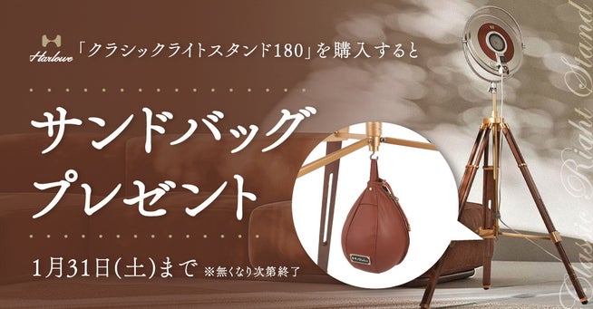 Harloweライトスタンド購入でサンドバッグをプレゼント - 画像3