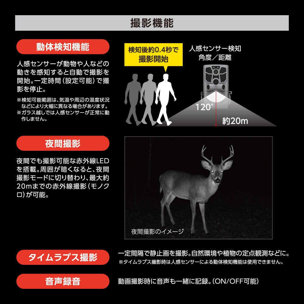 多摩電子工業、乾電池式トレイルカメラTSK156Hを新発売 - 画像4