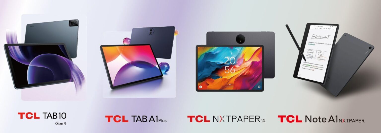 TCL、NXTPAPER搭載の新型タブレットなど計4機種を発表