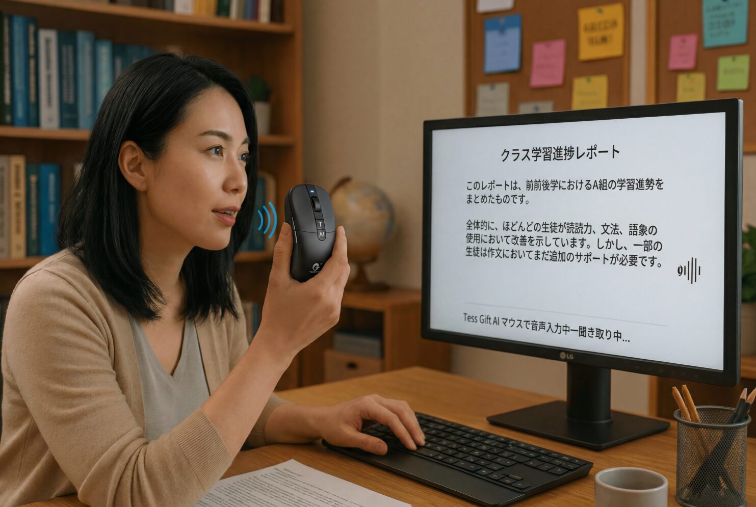 TD SYNNEX、生成AI搭載マウス「Tess Gift AIボイスマウス」を法人向けに提供開始｜搭載されている主なAI機能