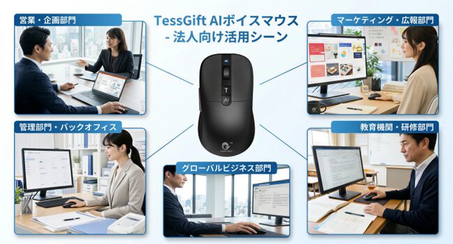 TD SYNNEX、生成AI搭載マウス「Tess Gift AIボイスマウス」を法人向けに提供開始｜法人向け製品ラインアップと展開