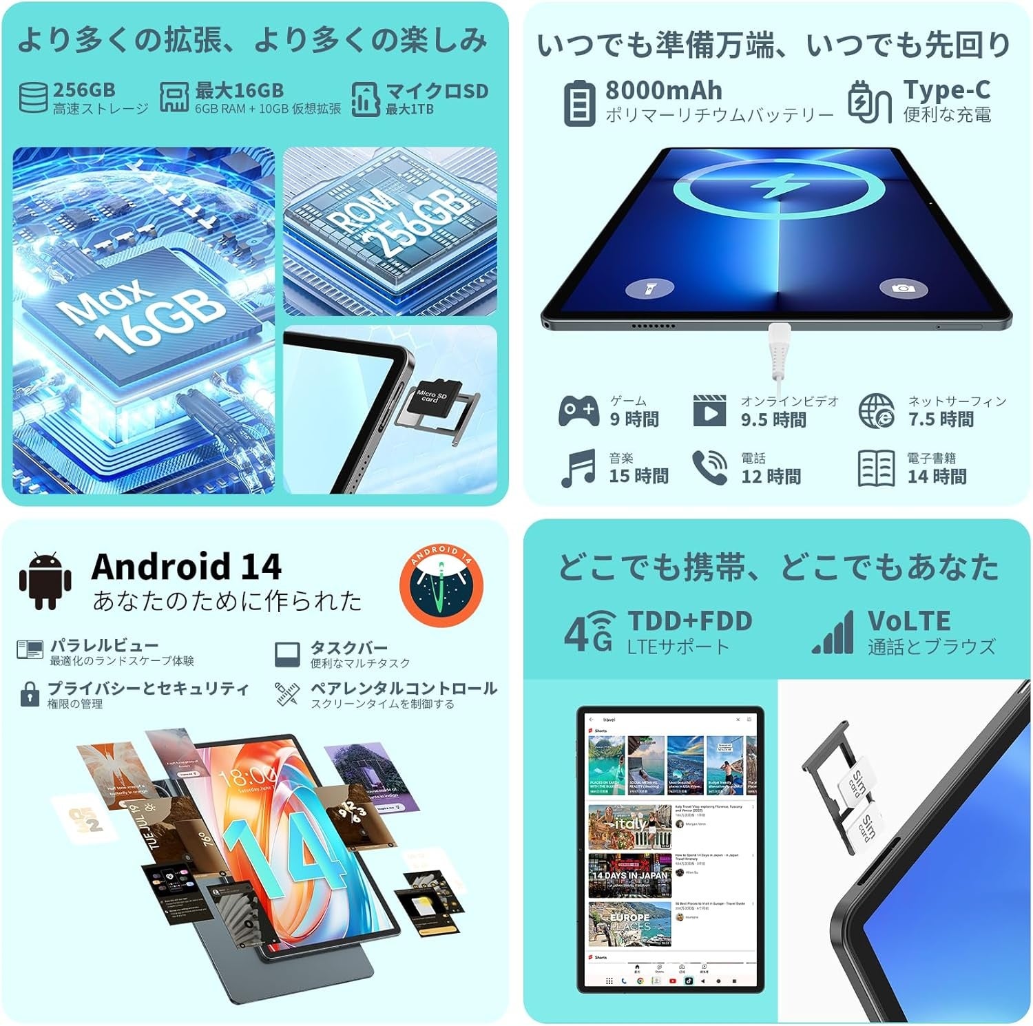 Teclast ODEA S11タブレット、Amazonセールで13900円！ - 画像6