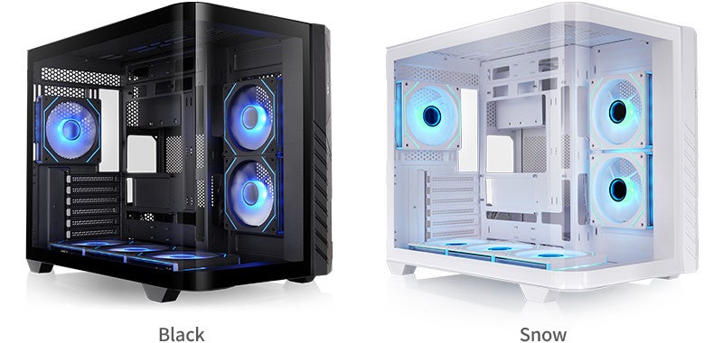 Thermaltake、曲面ガラスにピラーレスデザインのPCケースを発売 - 画像2