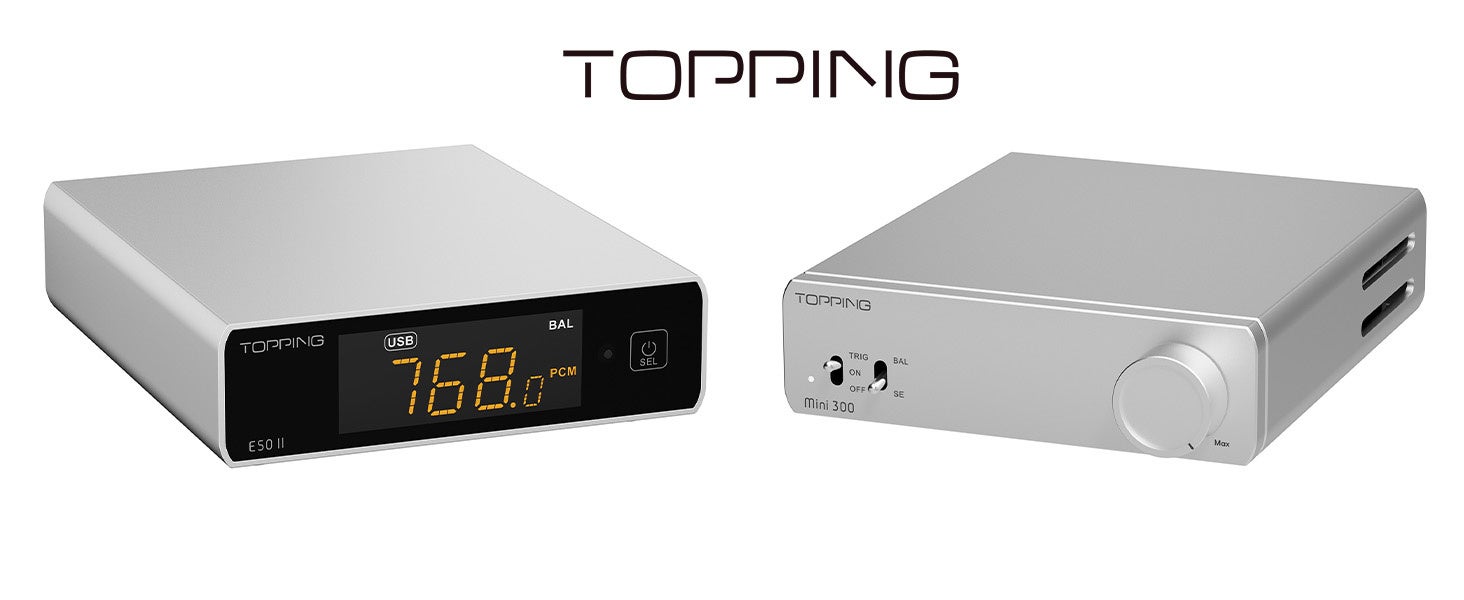 TOPPINGのDAC「E50II」とアンプ「Mini300」に直販限定のシルバーが登場 - 画像1