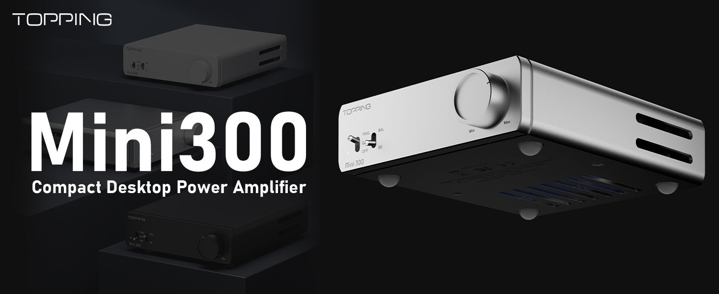 TOPPING、コンパクトデスクトップパワーアンプ「Mini300」を発売 - 画像1