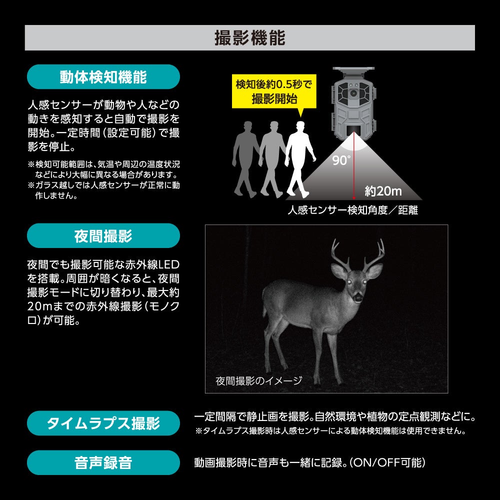 多摩電子工業、ソーラー式トレイルカメラ「TSK157H」を発売 - 画像4