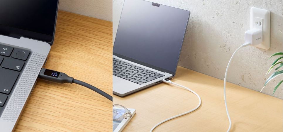 エレコム、充電状況がひと目でわかるUSB Type-Cケーブル&延長ケーブルを新発売 - 画像1