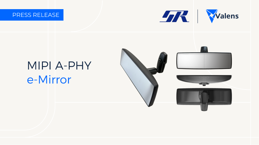 バレンズとサカエ理研、MIPI A-PHY準拠の電子ミラー「e-Mirror」を発表 - 画像1