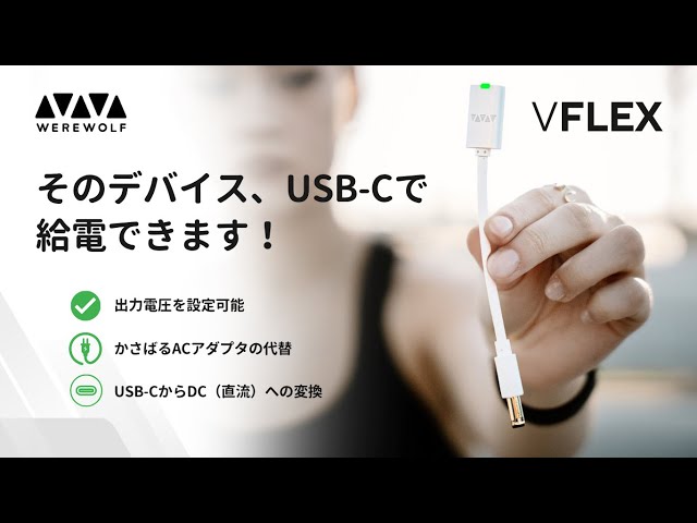IntoFree、USB-C電源でACアダプタを代替する「VFLEX」を国内発売 - 画像2
