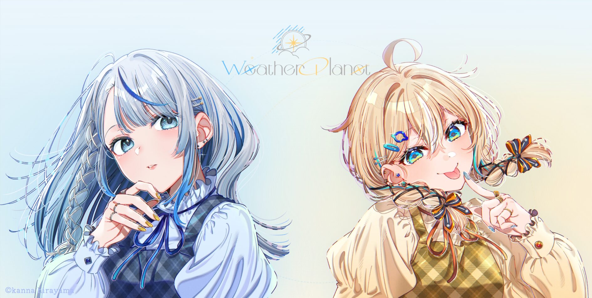 VTuberユニットWeather PlanetとDARMOSHARKのコラボゲーミングギアが予約開始 - 画像1