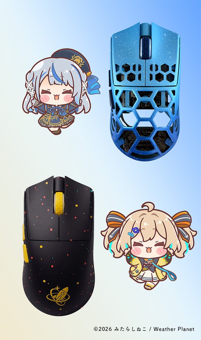 VTuberユニットWeather PlanetとDARMOSHARKのコラボゲーミングギアが予約開始 - 画像3