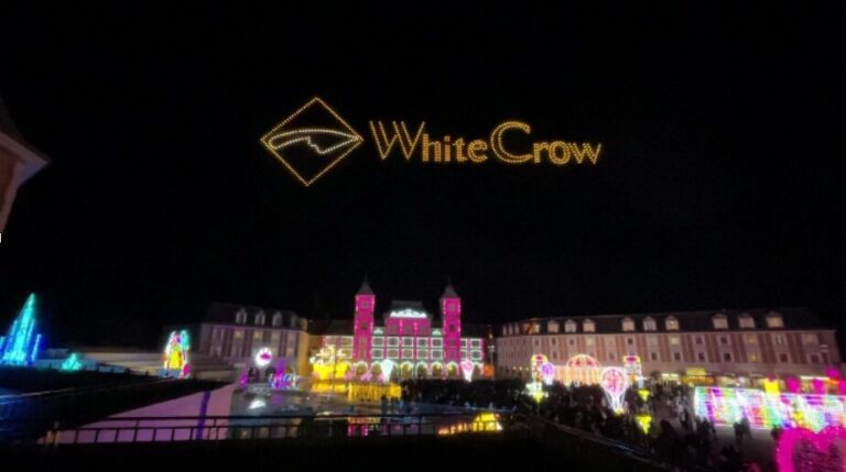 White Crowと九電ドローンサービスがドローンショーで協業