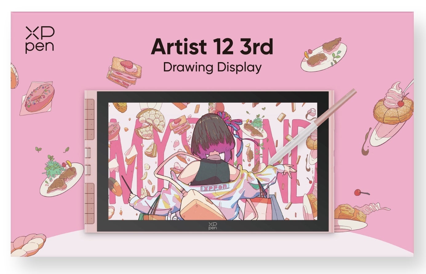 XPPen、液晶ペンタブレット「Artist 12 3rd」に新色ピンクを追加｜作業効率を高める機能と付属品