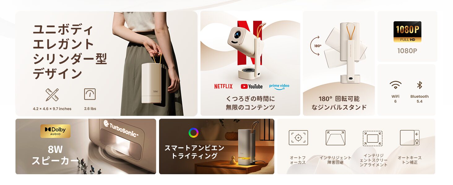 Yaber、夜灯機能搭載のポータブルプロジェクター「T1 Pro」を発売 - 画像12