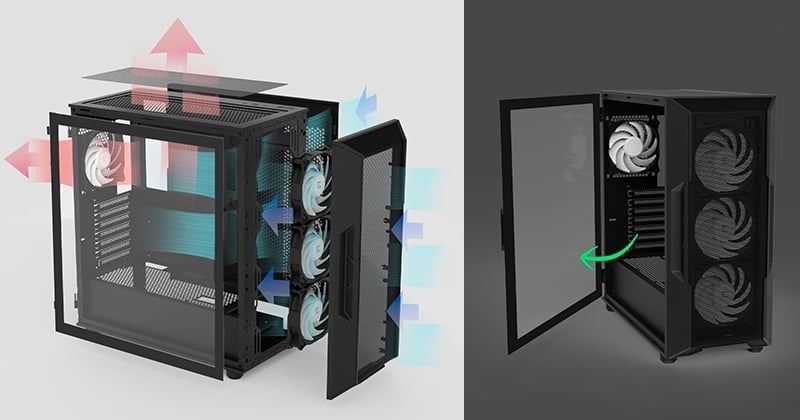 ZALMANからRGBファン搭載PCケース「i3 NEO ARGB V2」シリーズが発表 - 画像3