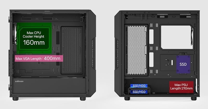 ZALMANからRGBファン搭載PCケース「i3 NEO ARGB V2」シリーズが発表 - 画像4